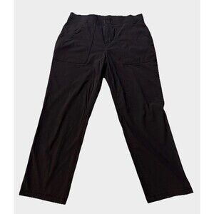 Eddie Bauer Performance Capri Stretch Pants Womens Size 6 Black Hiking Outdoor